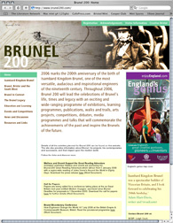 Brunel 200 website snapshot