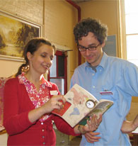 Sue Sanctuary, Education Co-ordinator, Brunel 200 and Ollie Betts, Librarian, Avonmouth.