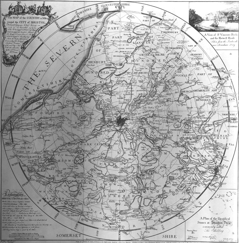 Benjamin Donn's Bristol map (1769) (Bristol's Museums, Galleries and Archives).