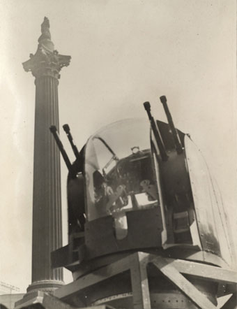 A Parnall Turret, made by the Yate based company, on shown in London's 'Wings for Victory Week' 8th - 13th March, 1943. Picture from the Aviation Archive website.