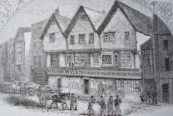 The W D and H O Wills' premises at Redcliff Street, first occupied in 1791.