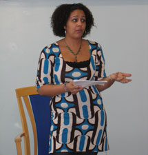 Louisa Parker on launch day. To contribute to the Dorset Black History Project or for further information on this initiative, contact Louisa on louisaparker3@hotmail.com.