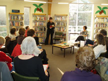 Readings at Creekmoor Library in Poole, Dorset.