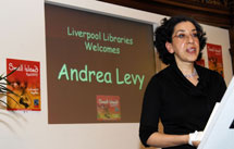 Andrea Levy at the Central Library in Liverpool.