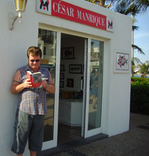 George Healy, Techncian at Knightswood High School, took his copy to another small island – Lanzarote.