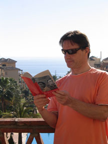 Iain Greenshields of Glasgow enjoys Small Island on the Costa del Sol.