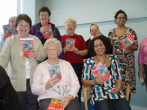 Poole Central Library readers on launch day.