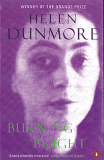 Helen Dunmore's 'Burning Bright' front cover.