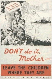 Evacuation poster.