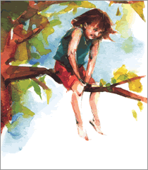 Illustration from Tara's Tree House.